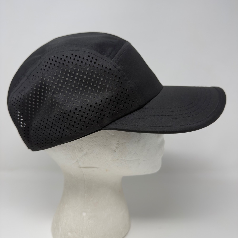 BYLT Premium Basics Mens Black 5 Panel Performance Hat Adjustable Running Cap - Picture 4 of 9